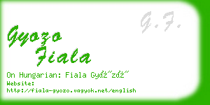 gyozo fiala business card